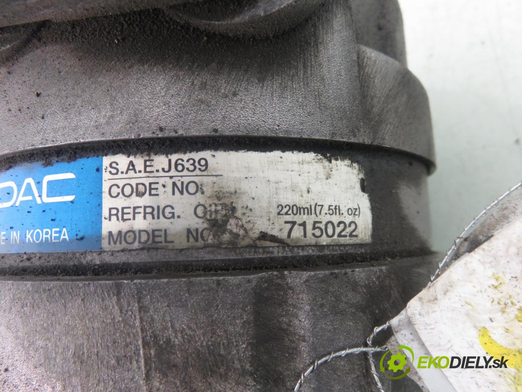 DAEWOO REZZO (U100) HB 2006 89,00 2 - X 20 SED 1998,00 KOMPRESOR: klimatizácie 715022 (Kompresor klimatizácie)