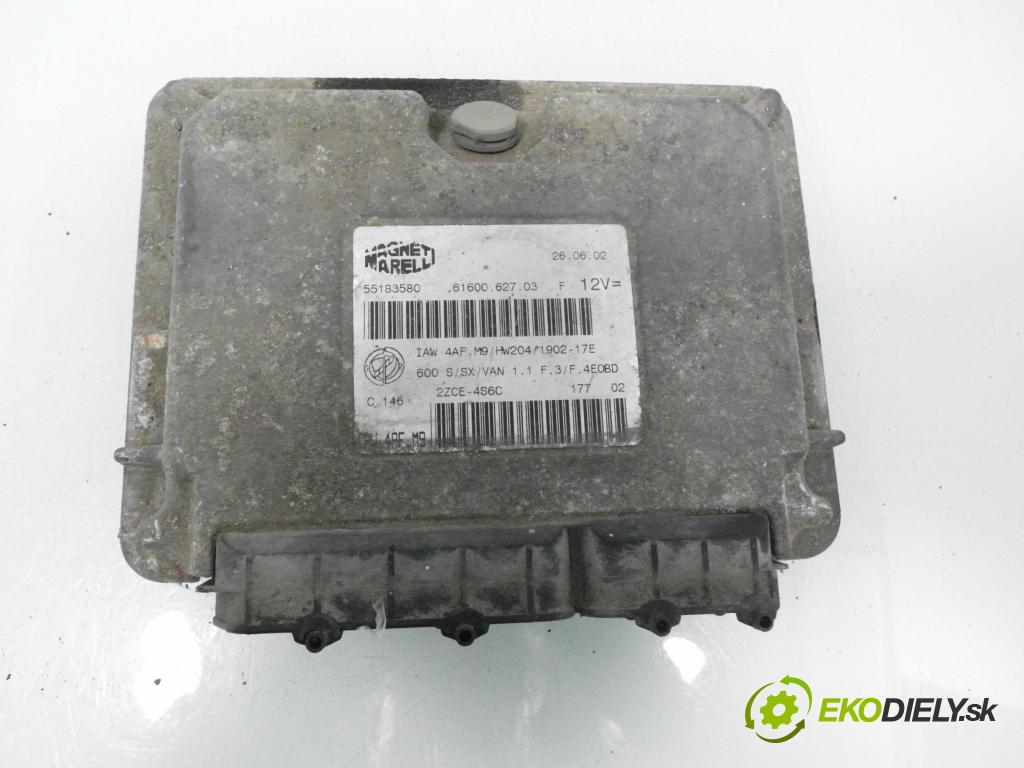 FIAT SEICENTO / 600 Van (287_) HB 2002 40,00 1.1 (187CXB/C) - 176 B2.000 1108,00 spinačka / imobilizéra IMMO / Riadiaca jednotka 55183580 ; 6160062703