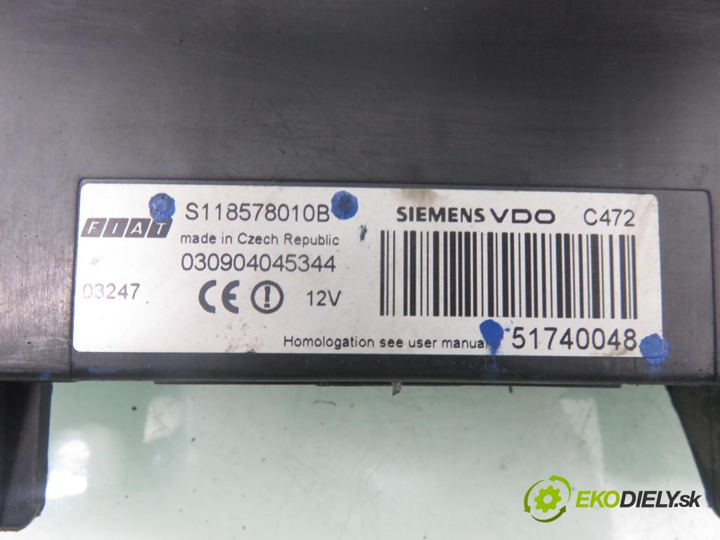 FIAT PANDA (169_) HB 2008 40,00 1.1 54 - 187 A1.000 1108,00 spinačka / imobilizéra IMMO / Riadiaca jednotka IAW5AFSM ; 6160107002 ; 55192634