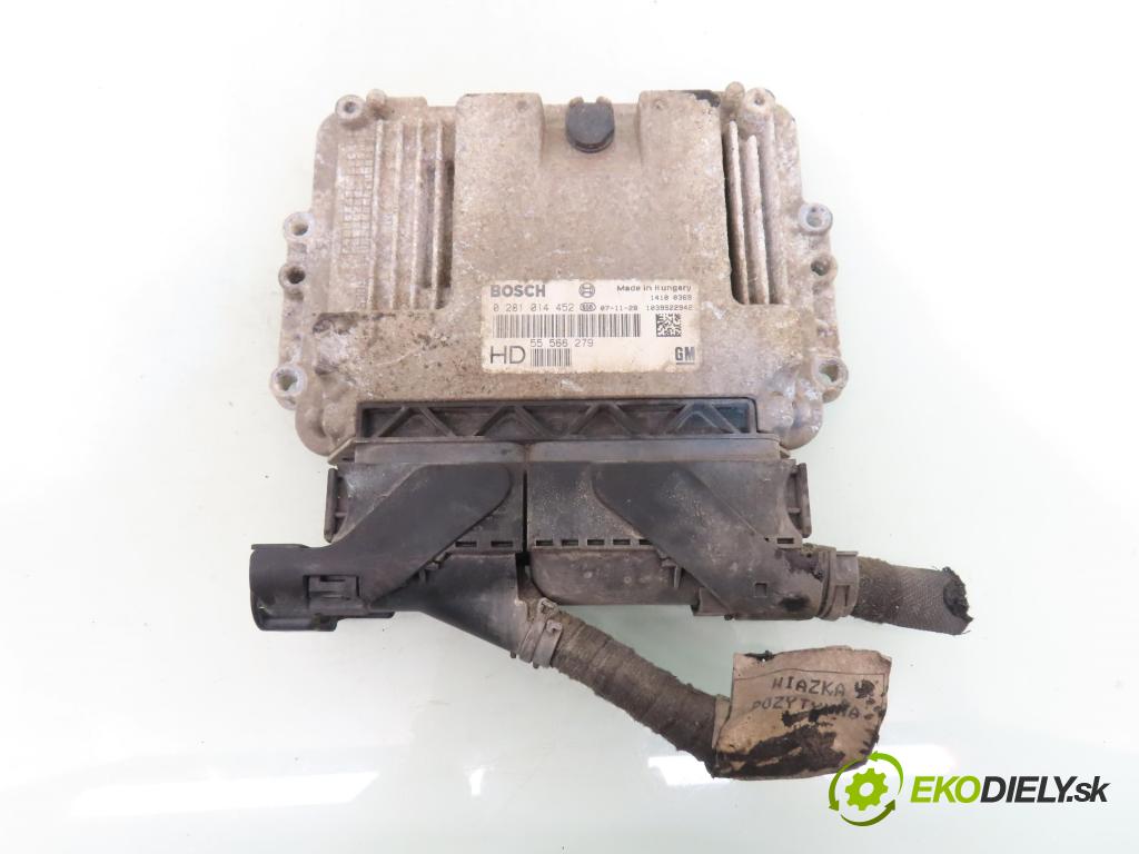 OPEL ZAFIRA B (A05) MINIVAN 2007 88,00 1.9 CDTI 8V 120 - Z 19 DT 1910,00 Riadiaca jednotka Motor 0281014452 ; 55566279