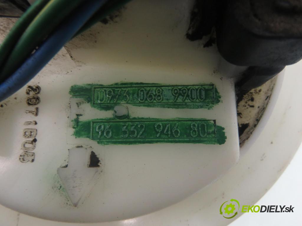 PEUGEOT 206 CC (2D) CABRIO 2002 80,00 1.6 16V - NFU 1587,00 Pumpa paliva 9633294680 ; 09730689900