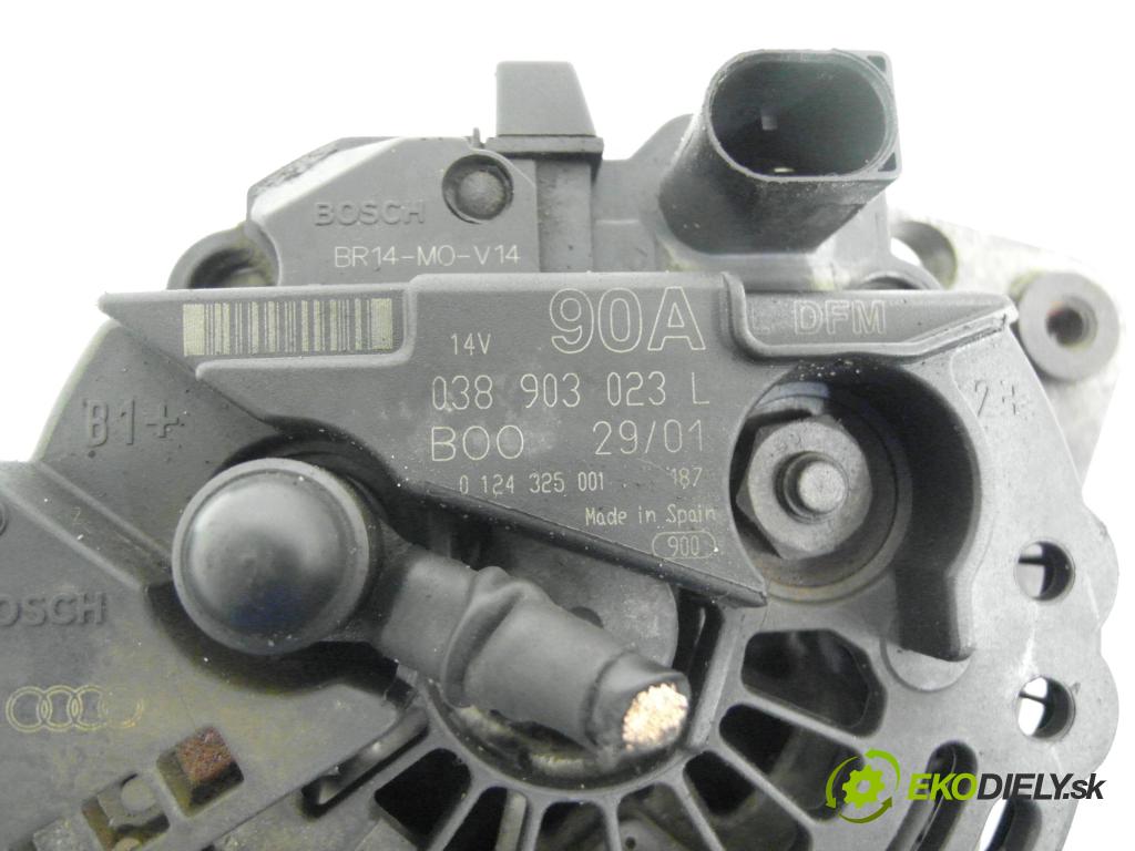 SEAT TOLEDO II (1M2) SEDAN 2001 81,00 1.9 TDI - ASV 1896,00 Alternátor 038903023L ; 0124325001 (Alternátor)