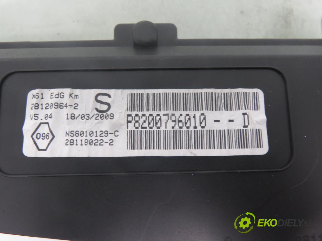 RENAULT KANGOO / GRAND KANGOO II (KW0/1_) KOMBIVAN 2009 63,00 1.5 dCi (KW0B) - K9K 802 1461,00 Prístrojovka elektrický 8200796010D