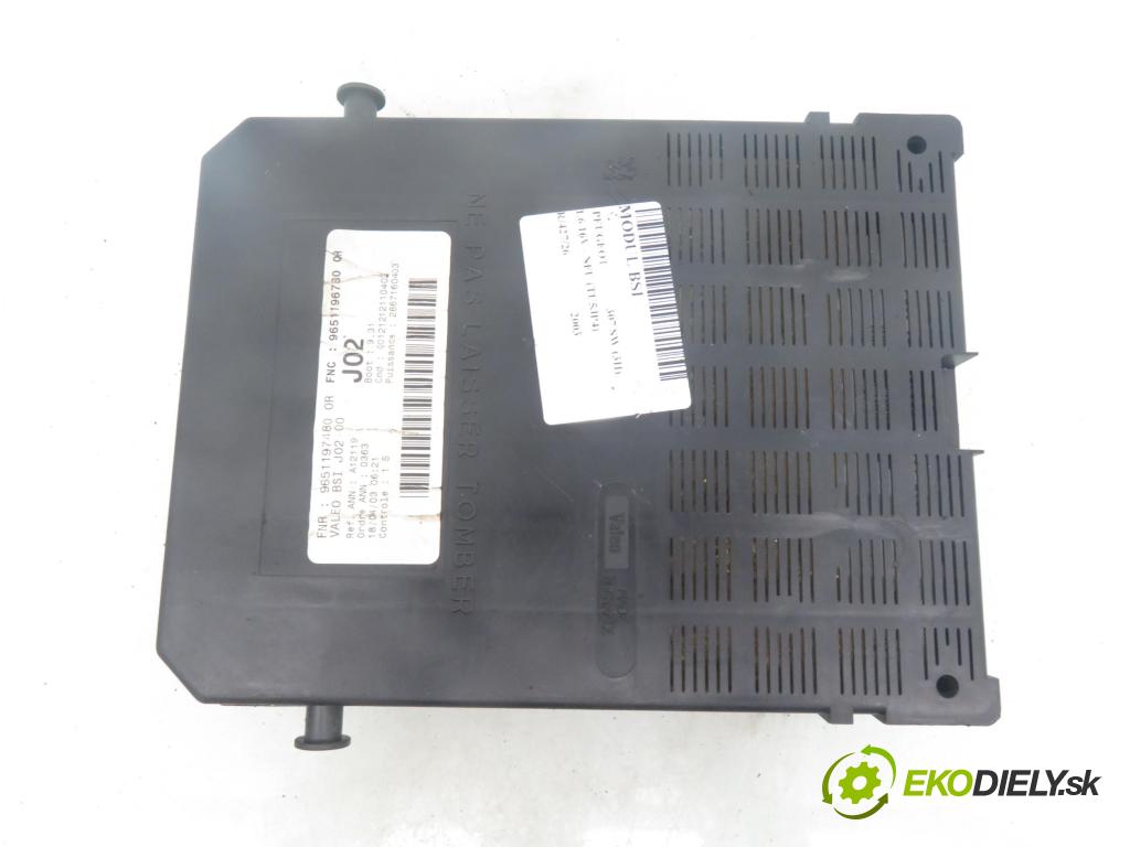 PEUGEOT 307 SW (3H) KOMBI 2003 81,00 1.6 16V - NFU (TU5JP4) 1587,00 MODUL BSI 9651197480 ; 9651196780