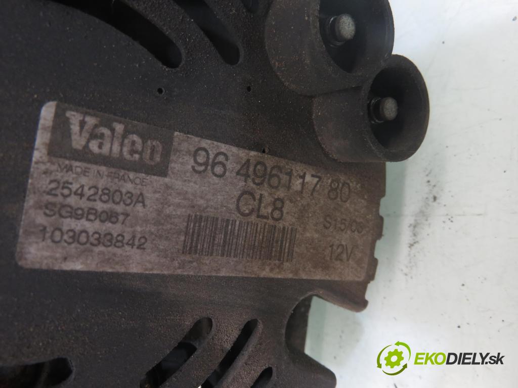 PEUGEOT 307 SW (3H) KOMBI 2003 81,00 1.6 16V - NFU (TU5JP4) 1587,00 Alternátor 9649611780 ; 2542803A ; SG9B067 (Alternátor)
