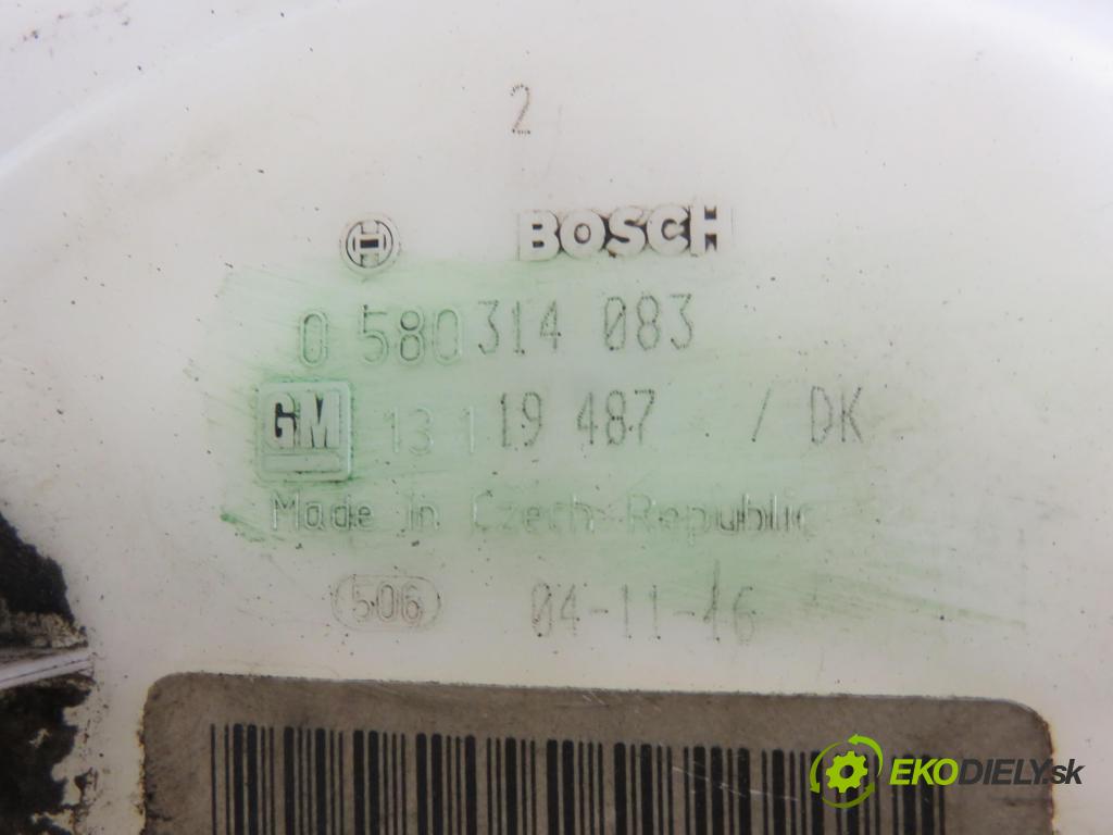 OPEL ASTRA G Kombi (T98) KOMBI 2000 74,00 1.6 16V 100 - X 16 XEL 1598,00 Pumpa paliva 13119487DK ; 0580314083