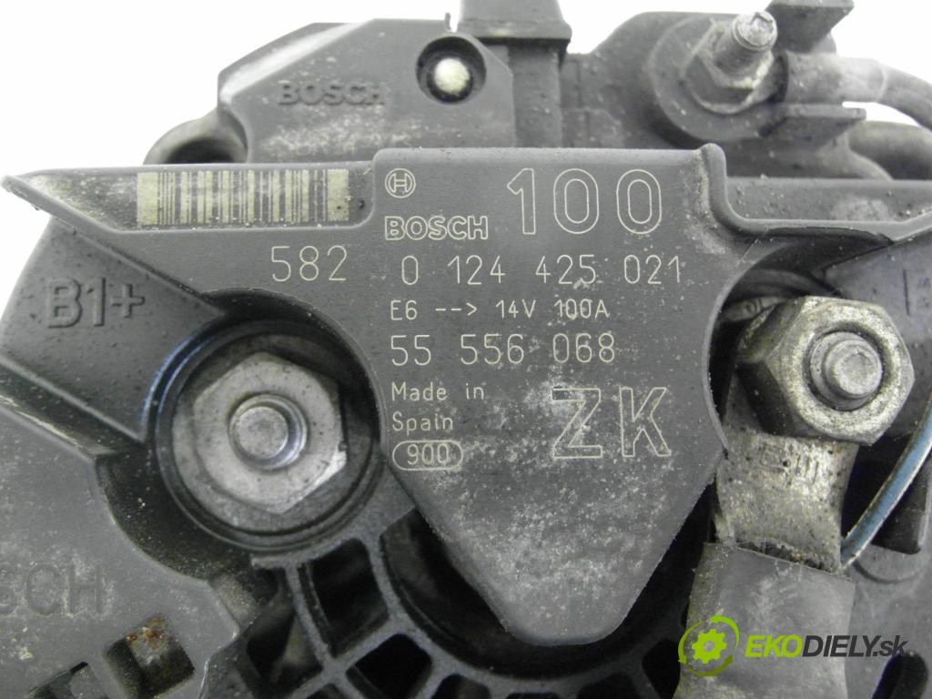 OPEL MERIVA A nadwozie wielkoprzestrzenne (MPV) (X03) MINIVAN 2005 66,00 1.4 16V Twinport - Z 14 XEP 1364,00 Alternátor 0124425021 ; 55556068 (Alternátor)