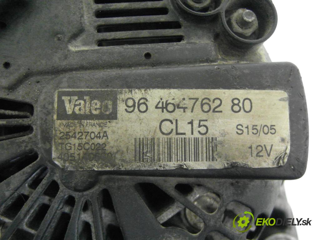 PEUGEOT 307 (3A/C) HB 2004 81,00 1.6 - NFU (TU5JP4) 1587,00 Alternátor 9646476280 ; 2542704A ; TG15C022 (Alternátor)
