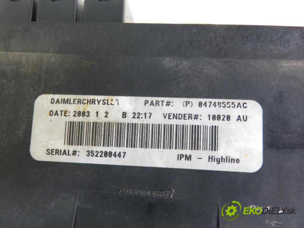CHRYSLER VOYAGER IV (RG, RS) MINIVAN 2003 108,00 2.4 - EDZ 2429,00 MODUL BSI 04727079AC ; 04748555AC