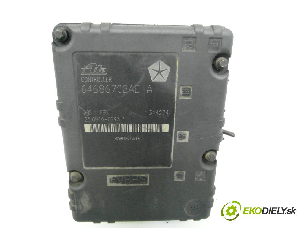 CHRYSLER VOYAGER IV (RG, RS) MINIVAN 2003 108,00 2.4 - EDZ 2429,00 Pumpa ABS 04686702AE ; P04721427AK ; 25020409533 (Pumpa ABS)