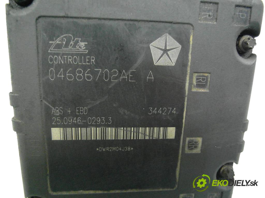 CHRYSLER VOYAGER IV (RG, RS) MINIVAN 2003 108,00 2.4 - EDZ 2429,00 Pumpa ABS 04686702AE ; P04721427AK ; 25020409533 (Pumpa ABS)