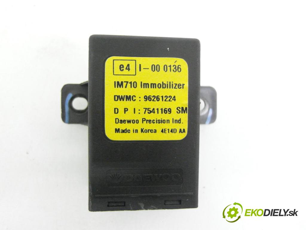 CHEVROLET REZZO HB 2004 77,00 1.6 16V 105 - A16DMS 1598,00 spinačka / imobilizéra IMMO / Riadiaca jednotka 96498321 ; 96261224 ; 96487150