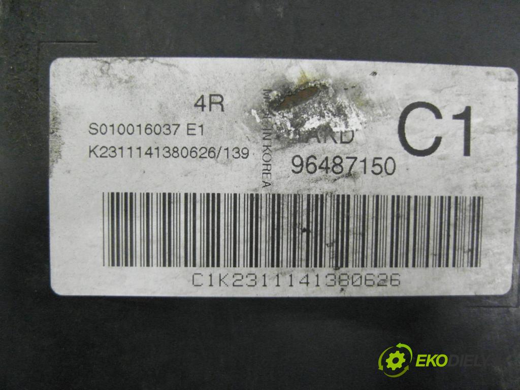 CHEVROLET REZZO HB 2004 77,00 1.6 16V 105 - A16DMS 1598,00 spinačka / imobilizéra IMMO / Riadiaca jednotka 96498321 ; 96261224 ; 96487150