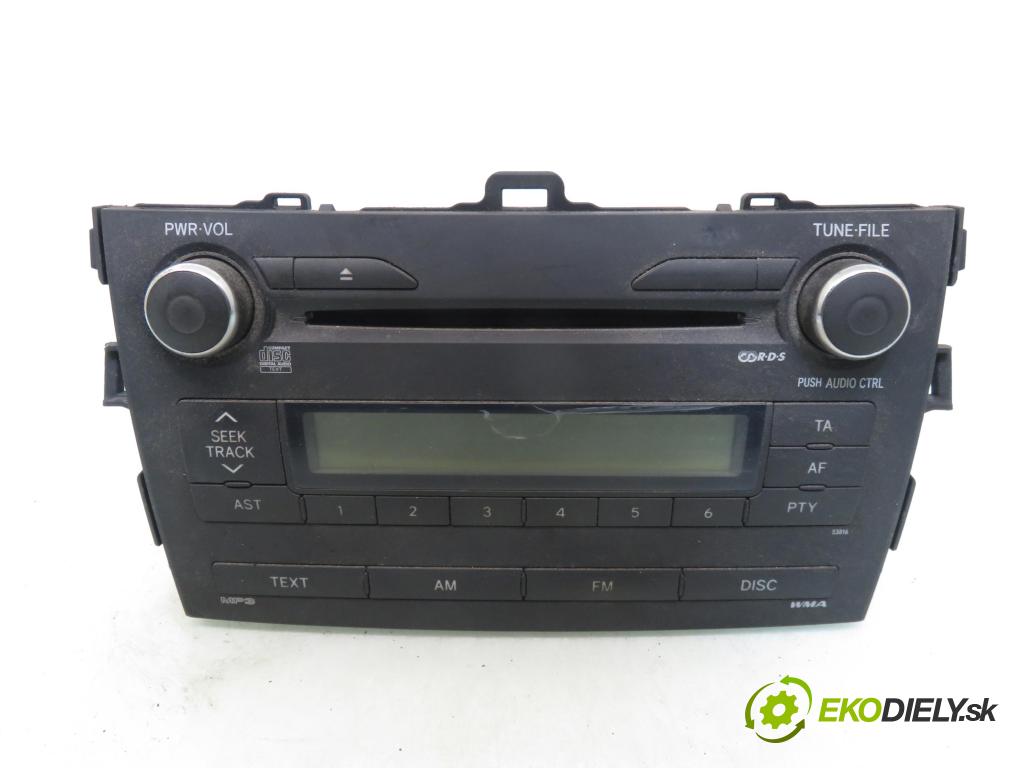 TOYOTA COROLLA (_E12_) SEDAN 2007 66,00 1.4 D-4D 90 - 1ND-TV 1364,00 RADIO CD 8612012A30