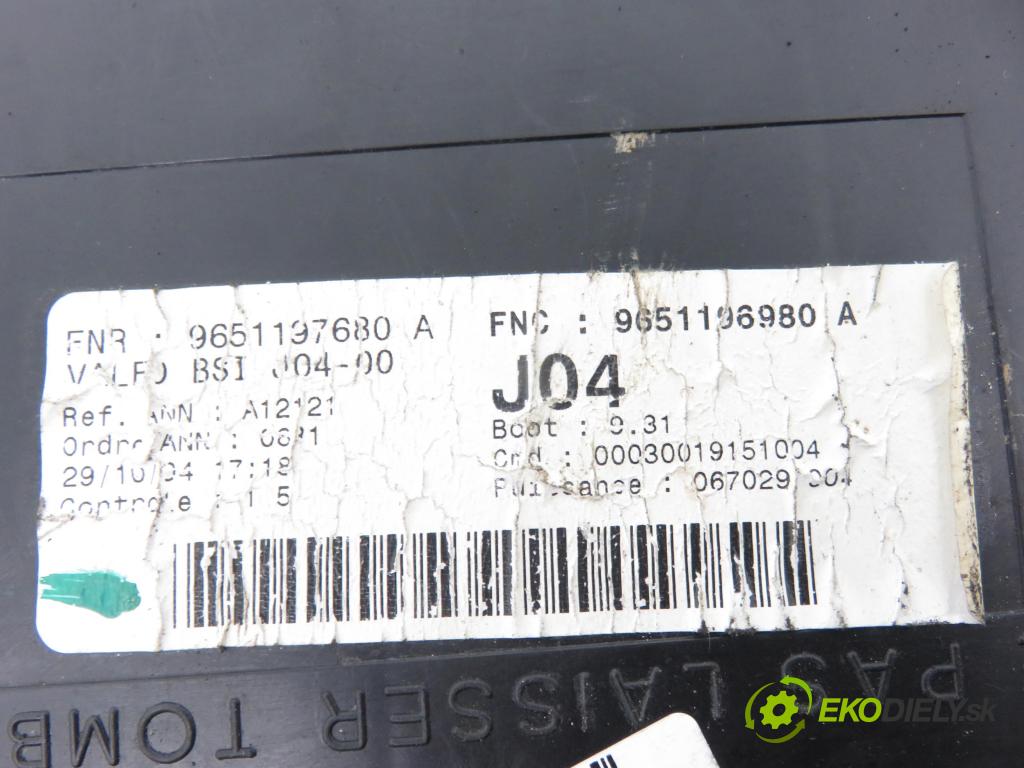 PEUGEOT 307 (3A/C) HB 2001 66,00 2.0 HDi 90 - RHY (DW10TD) 1997,00 MODUL BSI 9651197680A ; 9651196980A