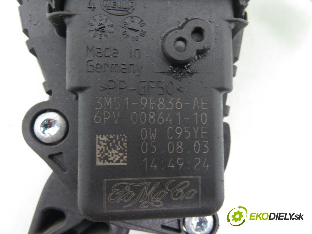 FORD FOCUS C-MAX (DM2) MINIVAN 2003 88,00 1.8 - CSDA 1798,00 Potenciometer plynu 3M519F836AE ; 6PV00864110 (Potenciometer plynového pedálu)