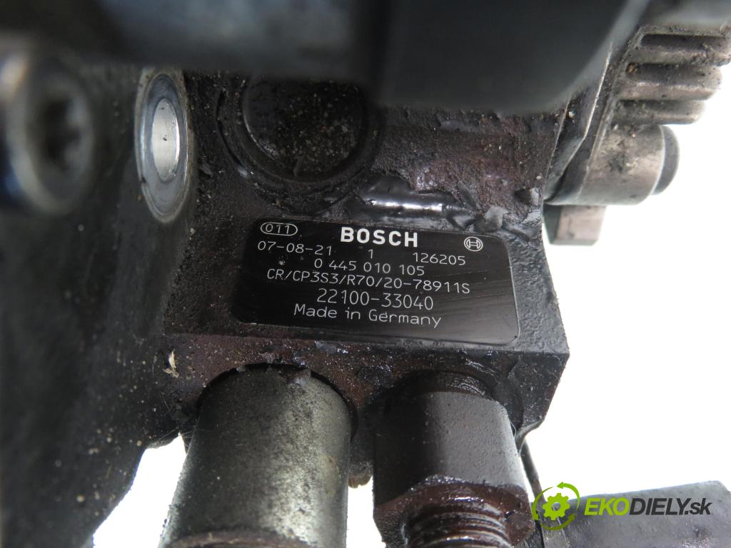 TOYOTA COROLLA (_E12_) SEDAN 2007 66,00 1.4 D-4D 90 - 1ND-TV 1364,00 Pumpa vysokého tlaku 0445010105 ; 2210033040