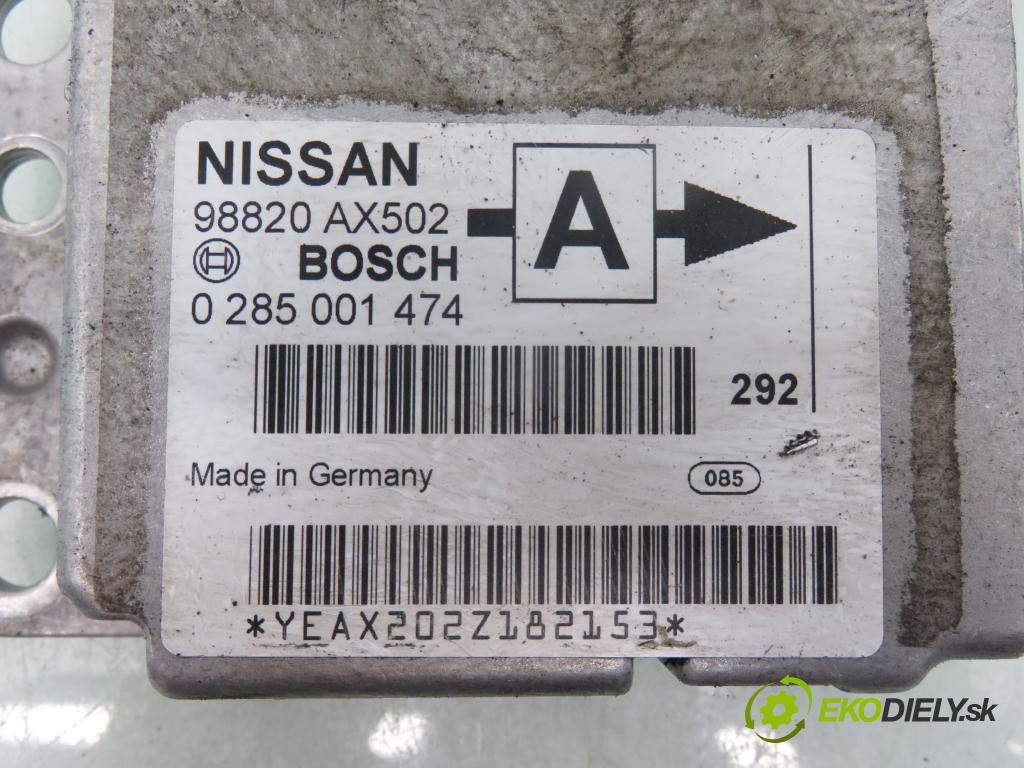 NISSAN MICRA III (K12) HB 2004 65,00 1.4 - CR14DE 1386,00 MODUL air BAG 98820AX502 ; 0285001474