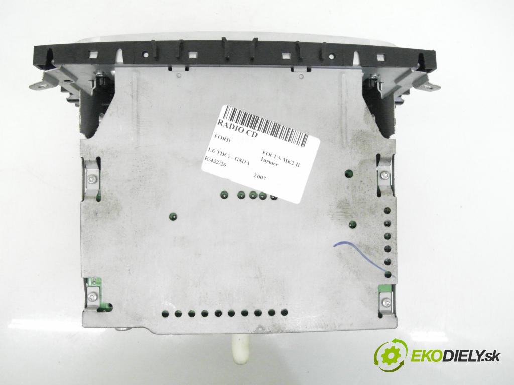 FORD FOCUS II Turnier (DA_, FFS, DS) KOMBI 2007 80,00 1.6 TDCi 109 - G8DB 1560,00 RADIO CD 10R023539 ; 7M5T18C815BA