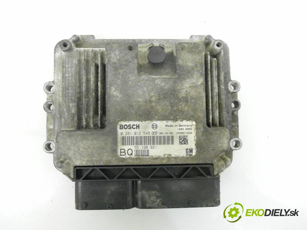OPEL ASTRA H GTC (L08) COUPE 2006 88,00 1.9 8V CDTI 120 - Z 19 DT 1910,00 Riadiaca jednotka Motor 0281012548 ; 55198921 ; 1039S11634