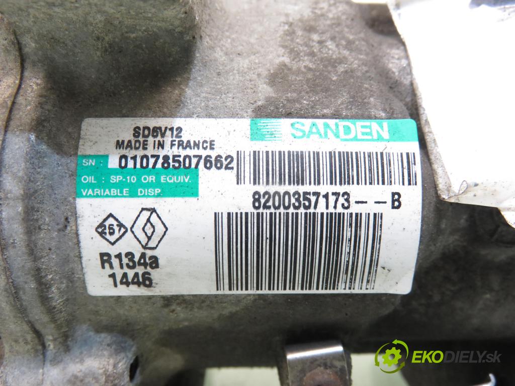 RENAULT MODUS / GRAND MODUS (F/JP0_) HB 2004 55,00 1.2 (JP0C, JP0K, FP0C, FP0K, FP0P, JP0P, JP0T) - D 1149,00 KOMPRESOR: klimatizácie 8200357173B (Kompresor klimatizácie)
