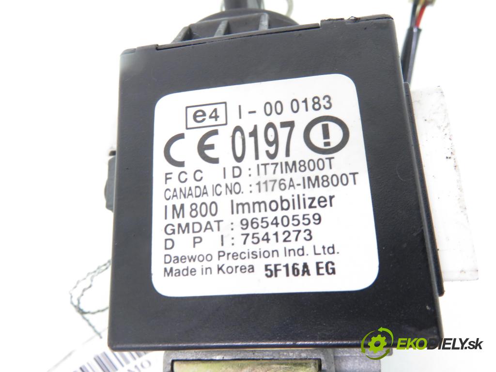 CHEVROLET AVEO / KALOS liftback (T200) HB 2006 53,00 1.2 - F12S3 1150,00 spinačka / imobilizéra IMMO / Riadiaca jednotka 96376652 ; 96459510 ; 96408390