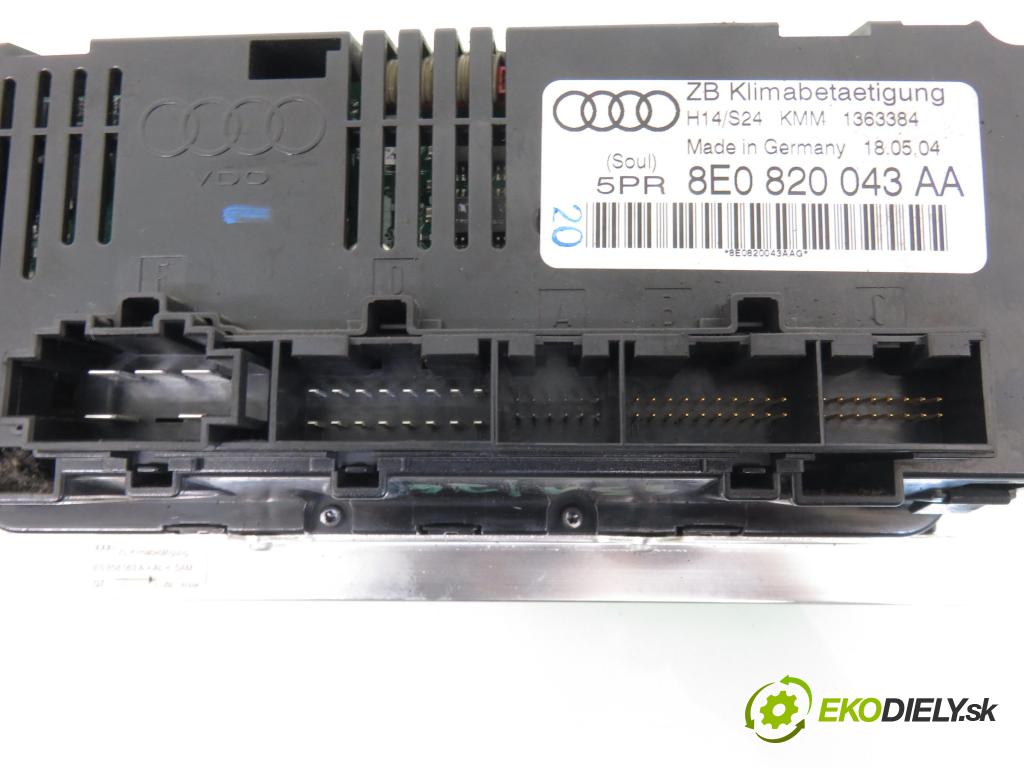 AUDI A4 Avant (8E5, B6) KOMBI 2004 96,00 1.9 TDI - AWX 1896,00 Panel topení KLIMATRONIK 8E0820043AA