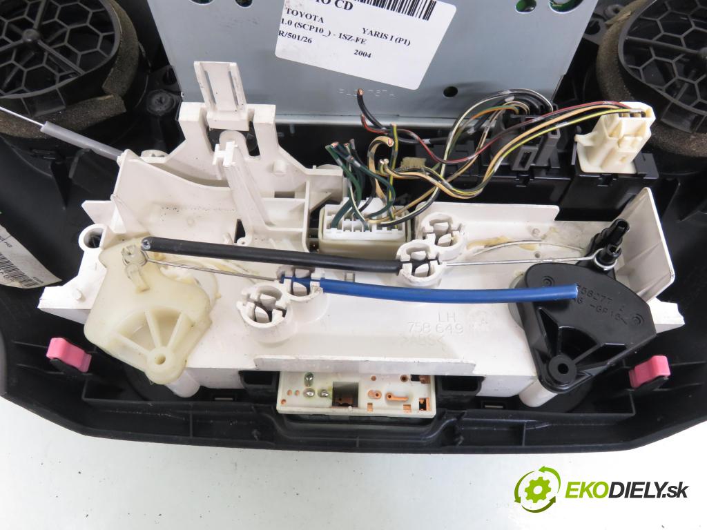 TOYOTA YARIS (_P1_) HB 2005 64,00 1.3 VVTi 87 - 2SZ-FE 1298,00 Panel kúrenia KLIMATIZACE: 861100D040 ; 554050D110B0 ; 554120D020