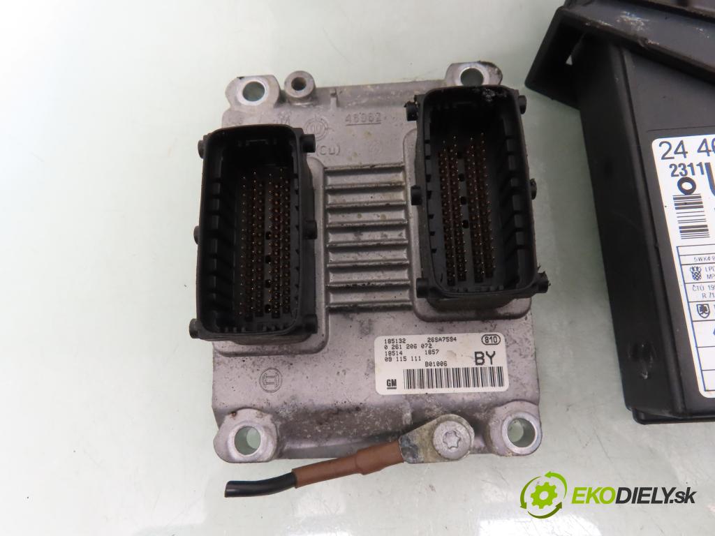 OPEL CORSA C (X01) HB 2001 43,00 1.0 12V 58 - Z 10 XE 973,00 spinačka / imobilizéra IMMO / Riadiaca jednotka 0261206072 ; 09115111 ; 09166814FL