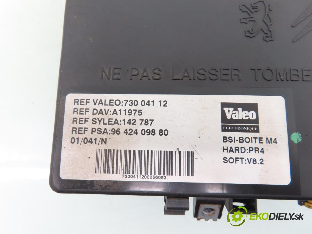 CITROEN BERLINGO / BERLINGO FIRST nadwozie wielkoprzestrzenne (MPV) KOMBIVAN 2000 90,00 1.6 16V (MFNFU) - NFU (TU5JP4) 1587,00 MODUL BSI 9642409880 ; 73004112