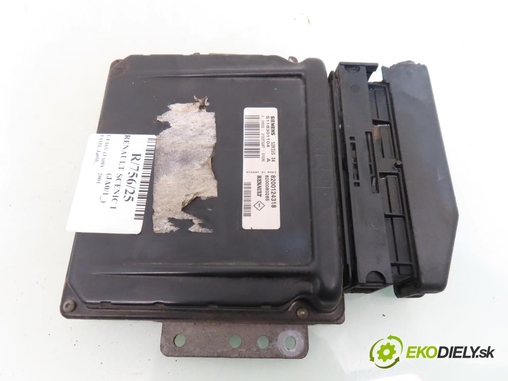 RENAULT SCENIC I (JA0/1_) MINIVAN 2001 70,00 1.4 16V (JA0D, JA1H, Ja0W, JA10) - K4J 714 1390,00 Riadiaca jednotka Motor S118301104A ; 8200124318