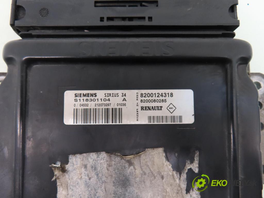 RENAULT SCENIC I (JA0/1_) MINIVAN 2001 70,00 1.4 16V (JA0D, JA1H, Ja0W, JA10) - K4J 714 1390,00 Riadiaca jednotka Motor S118301104A ; 8200124318