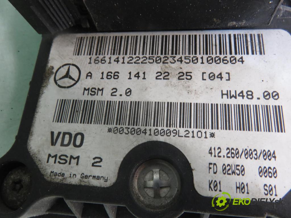 MERCEDES-BENZ KLASA A (W168) HB 2003 60,00 1.4 A 140 82 - M 166.940 1397,00 Škrtiaca klapka A1661412225 (Škrtiaca klapka)
