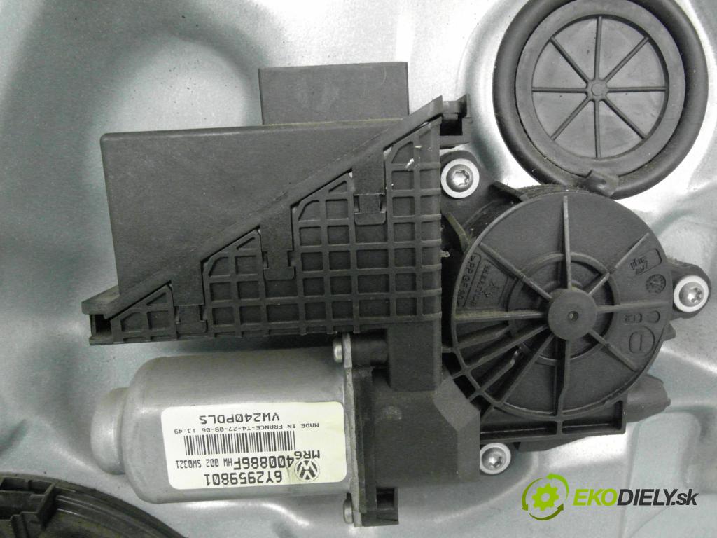 VW POLO (9N_) HB 2006 51,00 1.4 TDI - BNM 1422,00 Mechanizmus okien W0L6Q000132 ; 6Y2959801 ; 400886F