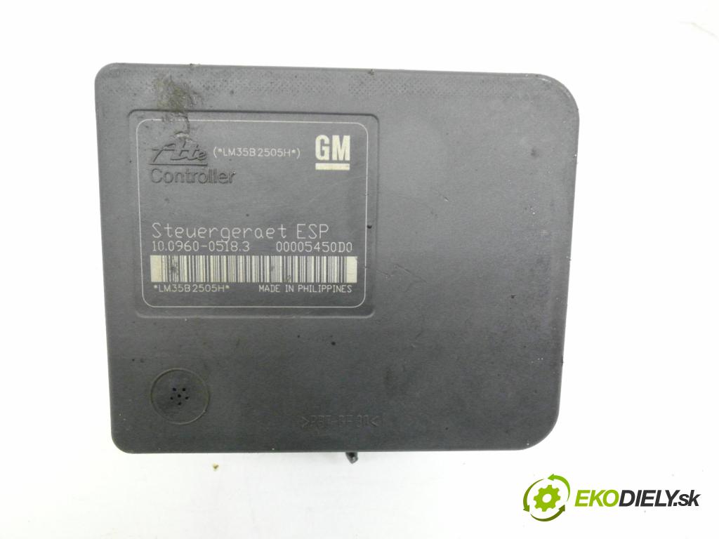 OPEL ASTRA H (A04) HB 2005 88,00 1.9 CDTI - Z 19 DT 1910,00 Pumpa ABS 10096005183 ; 13157578 ; 10020601284 (Pumpa ABS)