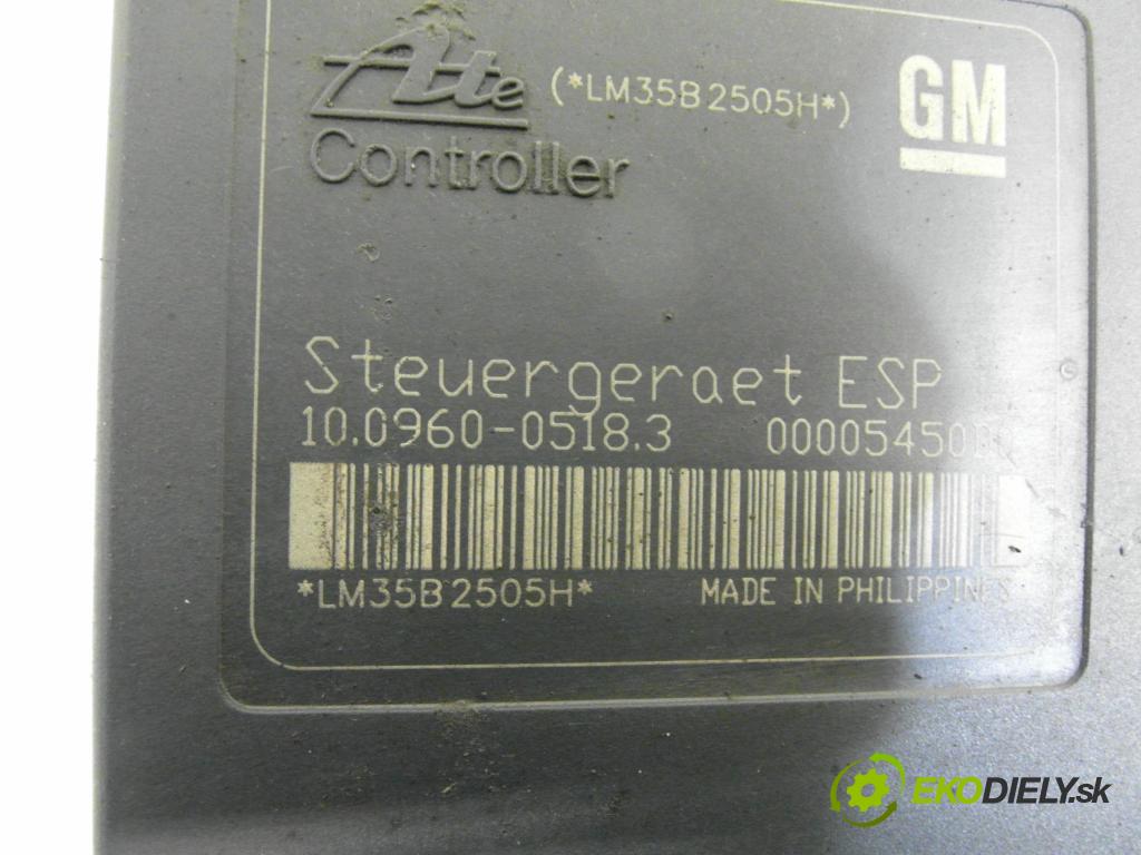 OPEL ASTRA H (A04) HB 2005 88,00 1.9 CDTI - Z 19 DT 1910,00 Pumpa ABS 10096005183 ; 13157578 ; 10020601284 (Pumpa ABS)