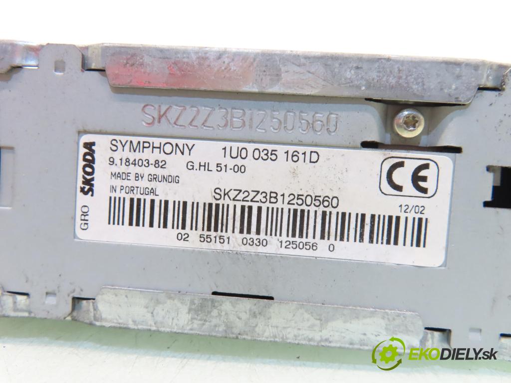 SKODA SUPERB I (3U4) SEDAN 2002 96,00 1.9 TDI - AWX 1896,00 RADIO Modul 1U0035161D