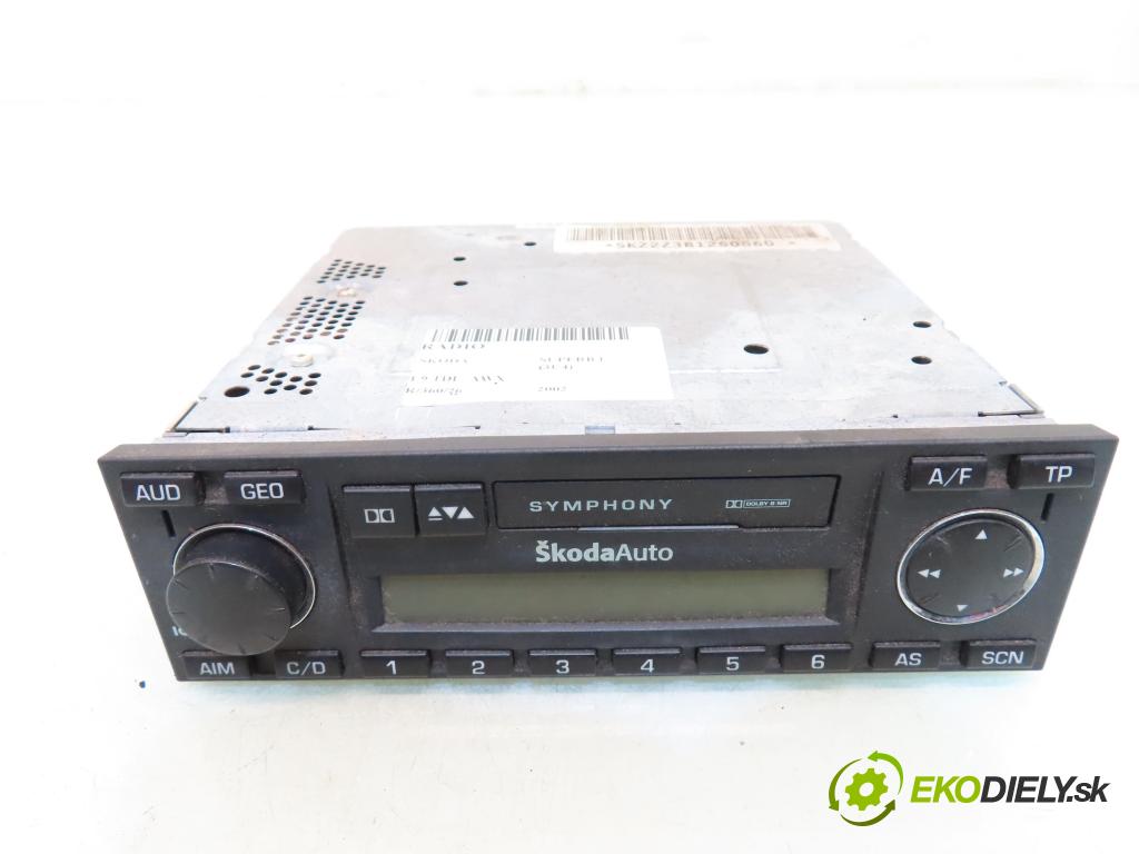 SKODA SUPERB I (3U4) SEDAN 2002 96,00 1.9 TDI - AWX 1896,00 RADIO Modul 1U0035161D