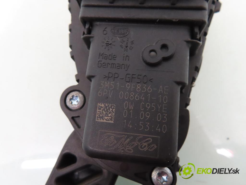 FORD FOCUS II Turnier (DA_, FFS, DS) KOMBI 2007 80,00 1.6 TDCi 109 - G8DB 1560,00 Potenciometer plynu 3M519F836AE ; 6PV00864110 (Potenciometer plynového pedálu)