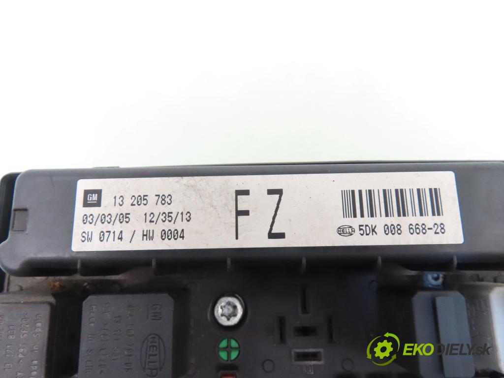 OPEL ASTRA H (A04) HB 2005 88,00 1.9 CDTI - Z 19 DT 1910,00 MODUL BSI 13205783FZ ; 5DK00866828