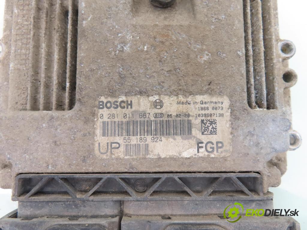 OPEL ASTRA H (A04) HB 2005 88,00 1.9 CDTI - Z 19 DT 1910,00 Riadiaca jednotka Motor 0281011667 ; 55189924
