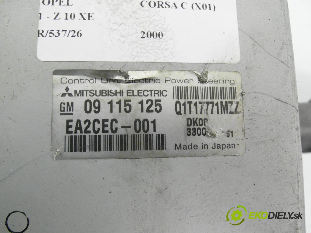 OPEL CORSA C (X01) HB 2000 43,00 1 - Z 10 XE 973,00 serv/podporovanie elektrické 09115125 ; Q1T17771MZZ ; 001407140
