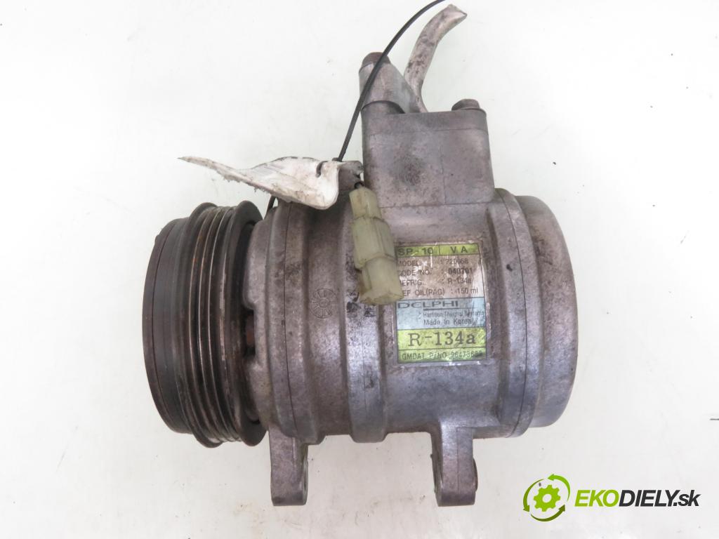 CHEVROLET AVEO / KALOS liftback (T200) HB 2006 53,00 1.2 - F12S3 1150,00 KOMPRESOR: klimatizácie 96473633 ; 720058 (Kompresor klimatizácie)