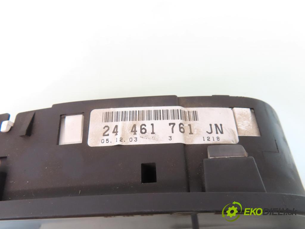 OPEL ZAFIRA A Nadwozie Wielkopojemne (MPV) (T98)  MINIVAN 2003 74,00 2.0 DTI 16V 101 - Y 20 DTH 1995,00 Prístrojovka elektrický 24461761JN