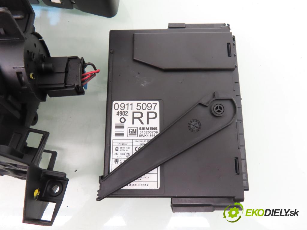 OPEL CORSA C (X01) HB 2000 55,00 1.2 16V 75 - Z 12 XE 1199,00 spinačka / imobilizéra IMMO / Riadiaca jednotka 0261206074 ; 09115112 ; 09166823FW