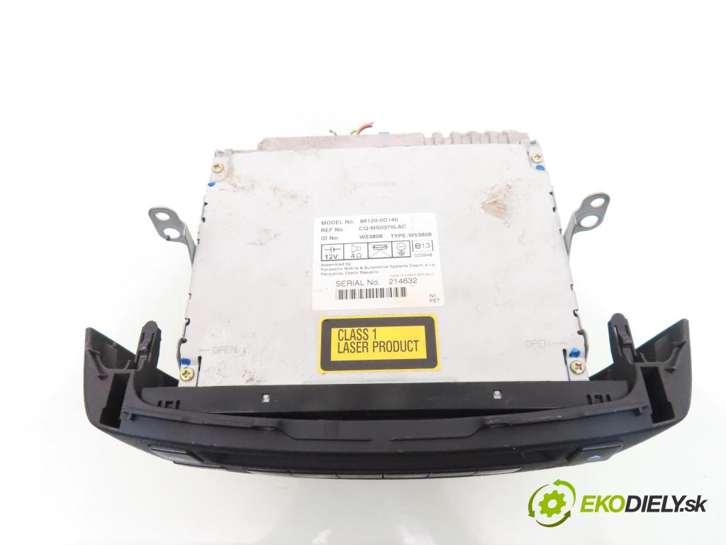 TOYOTA YARIS (_P1_) HB 2004 50,00 1.0 VVT- i 68 - 1SZ-FE 998,00 RADIO CD 861200D140