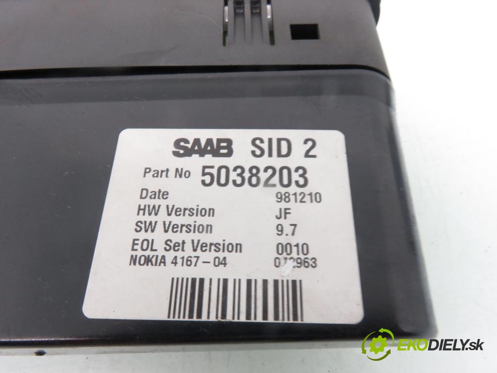 SAAB 9-3 (YS3D) LIFTBACK 1999 85,00 2.2 TiD 115 - D223L 2171,00 RADIO CD 5038203 ; 5043245