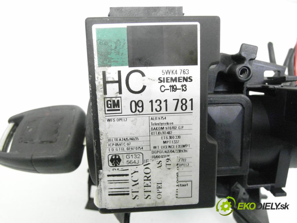 OPEL ASTRA G liftback (T98) HB 2002 74,00 1.6 16V - X 16 XEL 1598,00 spinačka / imobilizéra IMMO / Riadiaca jednotka 16268377 ; 6237797 ; 90589313