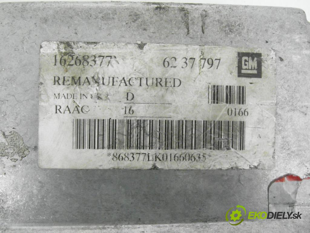 OPEL ASTRA G liftback (T98) HB 2002 74,00 1.6 16V - X 16 XEL 1598,00 spinačka / imobilizéra IMMO / Riadiaca jednotka 16268377 ; 6237797 ; 90589313