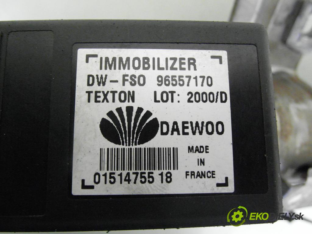 DAEWOO LANOS (KLAT) HB 1998 73,00 1.5 - A15DMS 1498,00 spinačka / imobilizéra IMMO / Riadiaca jednotka 16238981 ; 96557170